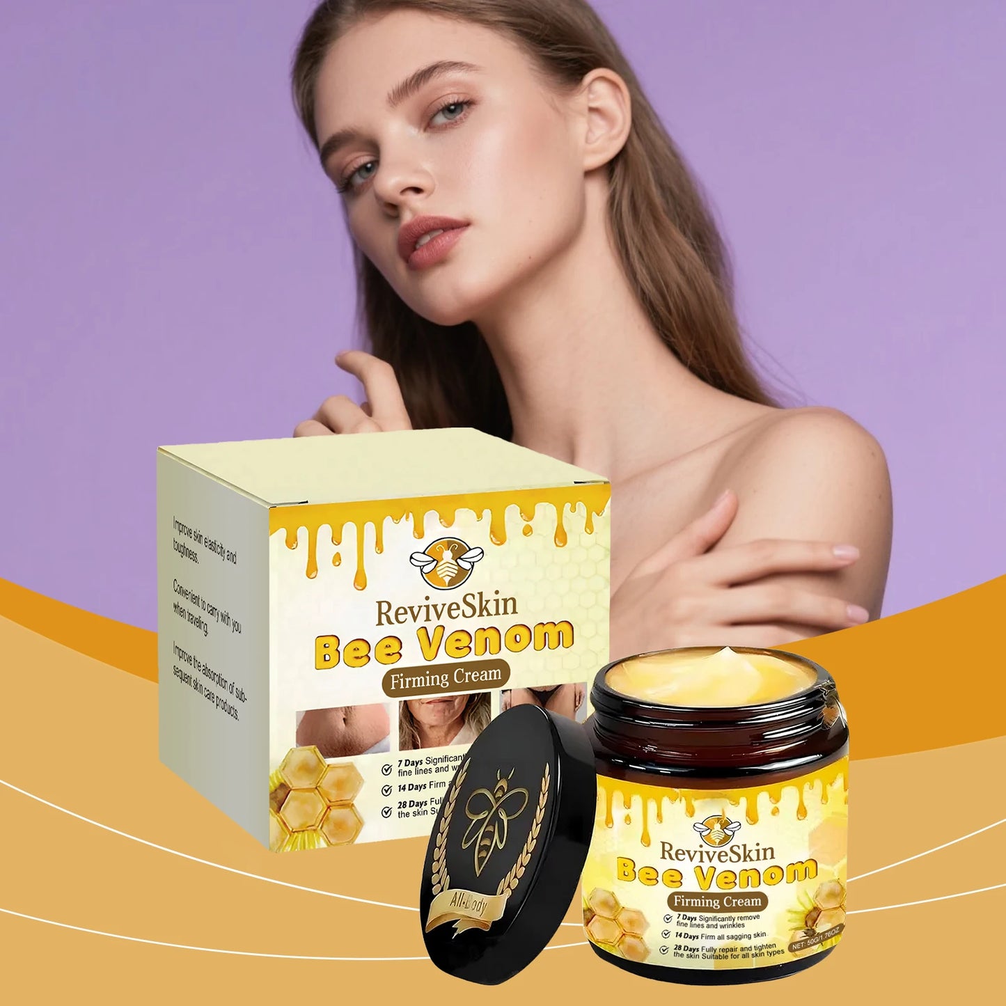 Skin care cream deeply moisturizes and moisturizes the skin, delicate and soft, body and face, universal moisturizing and non-st