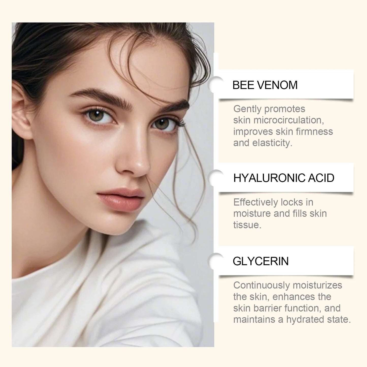 Skin care cream deeply moisturizes and moisturizes the skin, delicate and soft, body and face, universal moisturizing and non-st