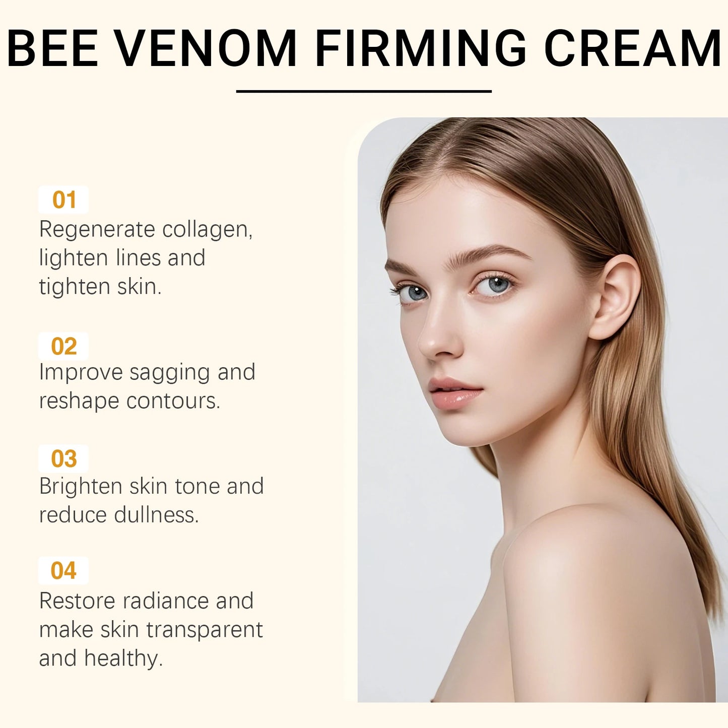 Skin care cream deeply moisturizes and moisturizes the skin, delicate and soft, body and face, universal moisturizing and non-st